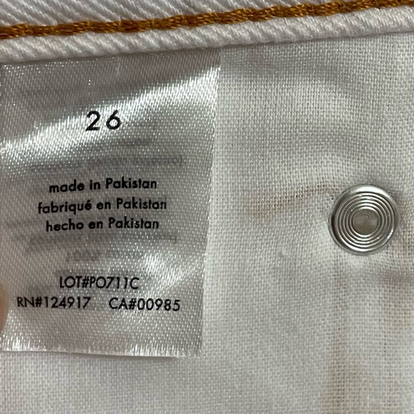 NWT WeWoreWhat White Icon Jean - Straight Leg in Classic Non-Stretch Denim - Picture 14 of 15